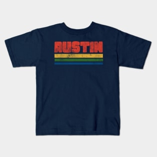 Vintage Style Austin Kids T-Shirt